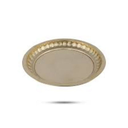 Tamba Pooja Thali – Traditional Copper Plate for Hindu Rituals, Aarti & Offerings