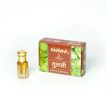 Apno Dharohar Tulsi Attar Roll On 6ml– Traditional Indian Attar Fragrance