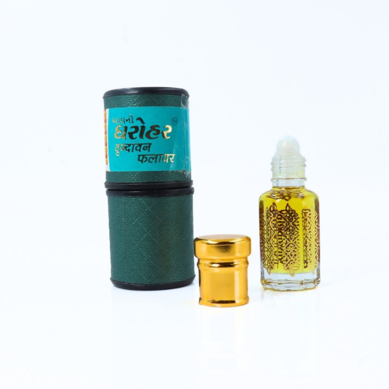 Apno Dharohar Vrindavan Flower Roll On 6ml– Divine Floral Essence for Pooja