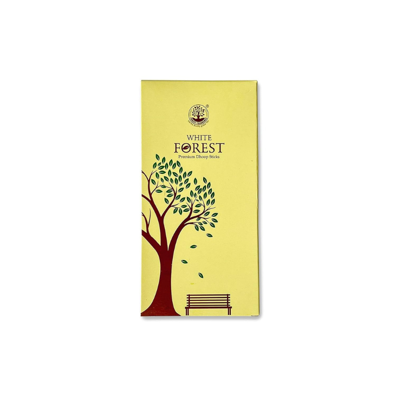 Forest White Dhoop – Purifying Incense for Rituals & Festivals